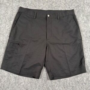 Callaway Golf Shorts 38 Black Tech Performance‎ Zipper Outdoor 10" Inseam Men's